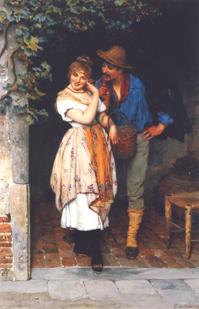 The Suitor by Eugen von Blaas